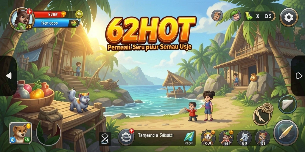 Tampilan gameplay seru dan interaktif dari 62HOT.