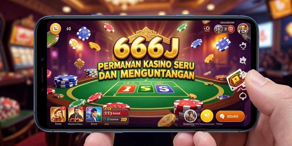 Tampilan gameplay Kasino yang mendebarkan di 666J.