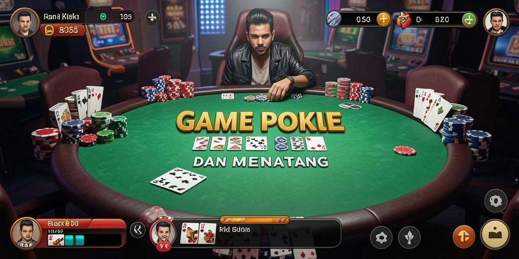 Tampilan gameplay Poker yang seru di 8055.