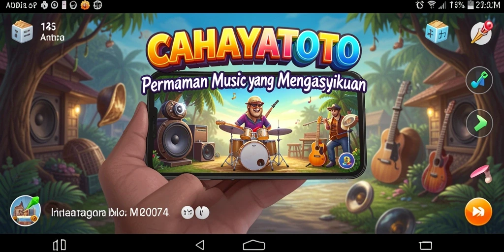 Screenshot CAHAYATOTO menampilkan momen gameplay musik yang seru.