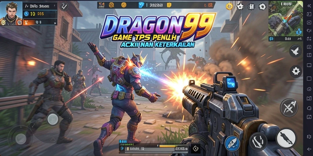Tampilan menarik dari gameplay aksi di DRAGON99.