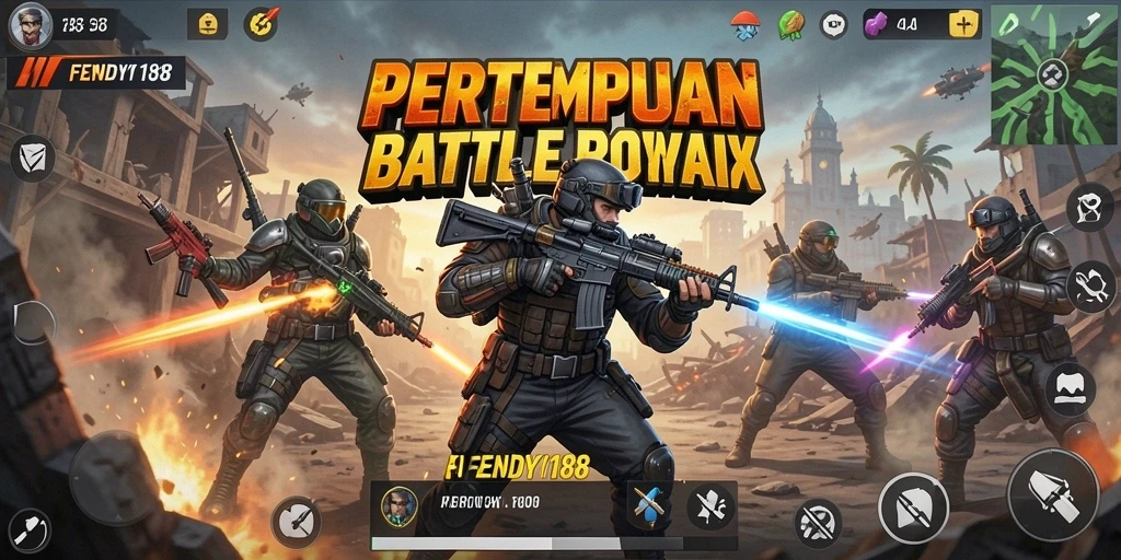 Tampilan gameplay intens dalam FENDY188 dengan aksi pertempuran yang mendebarkan.