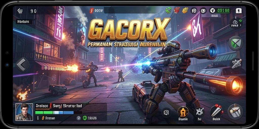 Tampilan gameplay menegangkan dalam GACORX yang menguji strategi pemain.