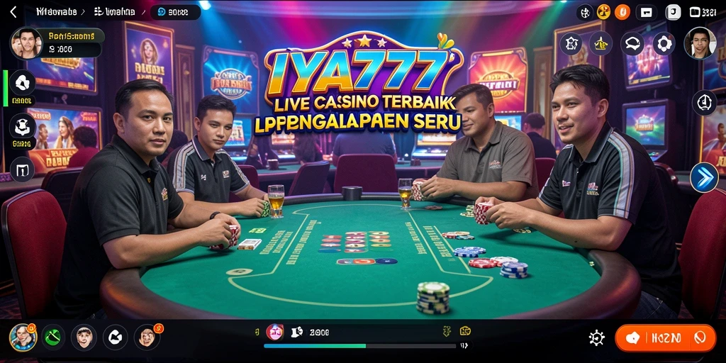 Tampilan gameplay Live Casino yang menarik dan interaktif.
