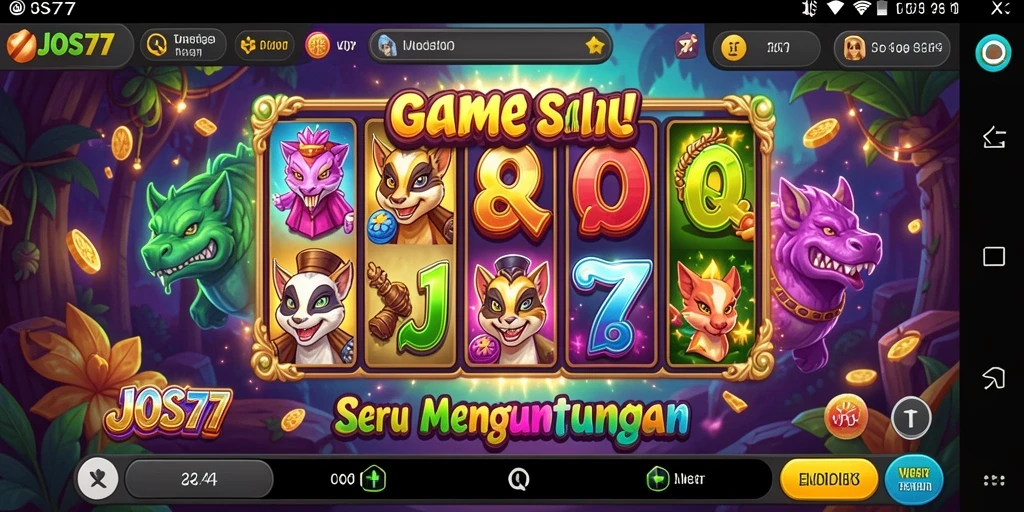Screenshot gameplay JOS77 dengan tampilan menarik dan fitur bonus.