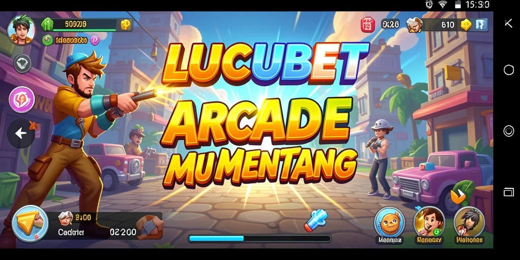 Tampilan gameplay seru bersama karakter LUCUBET.