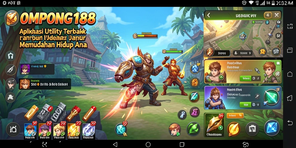 Tampilan OMPONG188 yang menarik dengan fitur Utility yang lengkap.