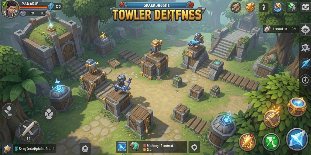 Tampilan gameplay PAKARJP yang menegangkan di arena pertahanan.