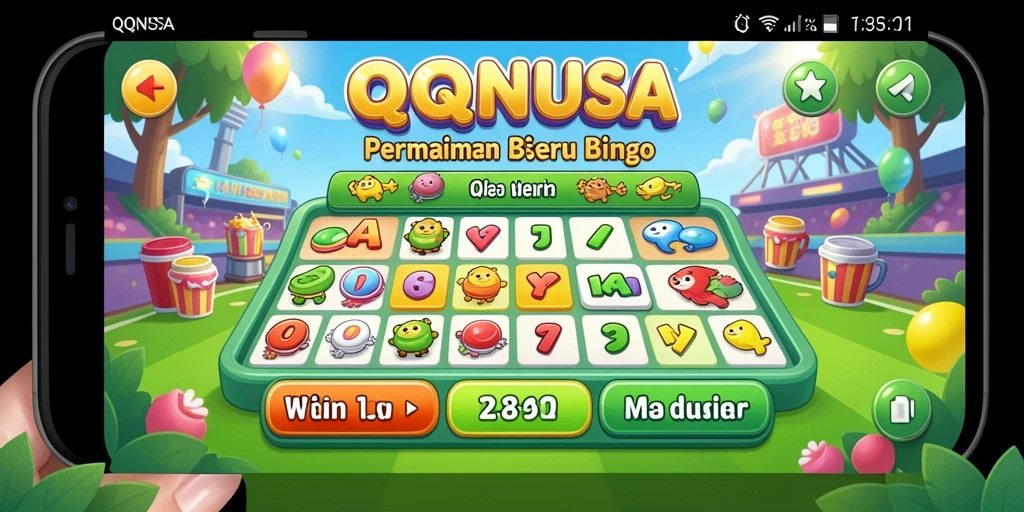 Screenshot menampilkan momen seru permainan Bingo di QQNUSA.