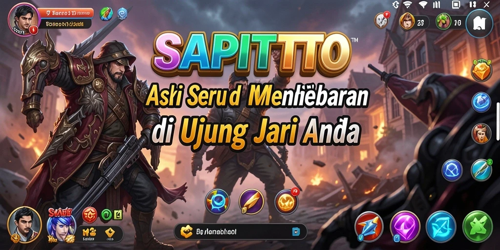 Tampilan menegangkan gameplay SAPITOTO yang penuh aksi.