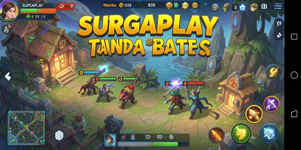 Screenshot gameplay SURGAPLAY yang menampilkan dunia yang luas dan indah.