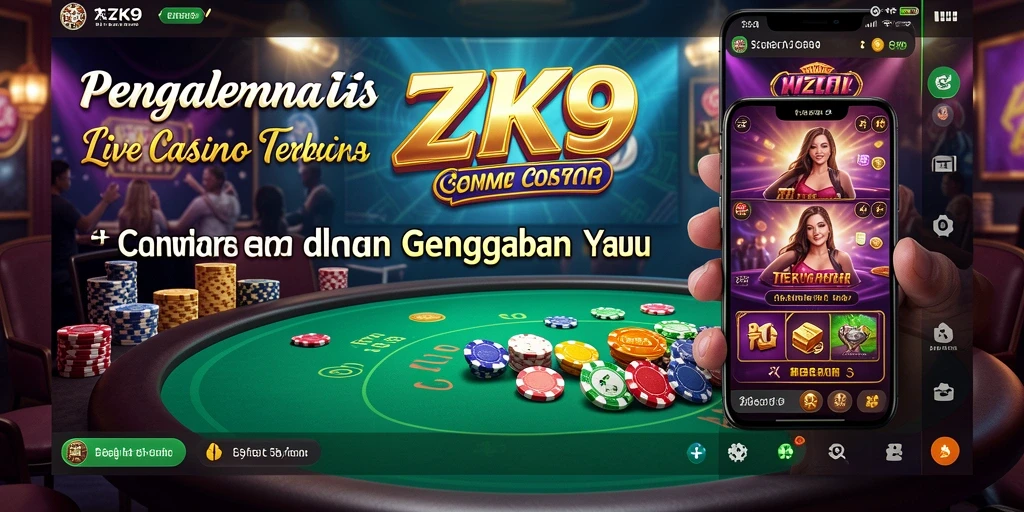 Gameplay Live Casino ZK9 dengan dealer profesional dan interaksi langsung.