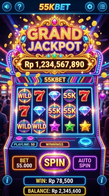 Proses pengunduhan mudah di 55kbet.
